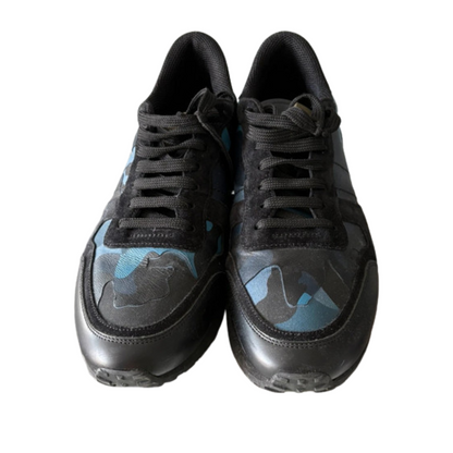 Valentino Garavani Rockrunner Sneakers (Navy Black)