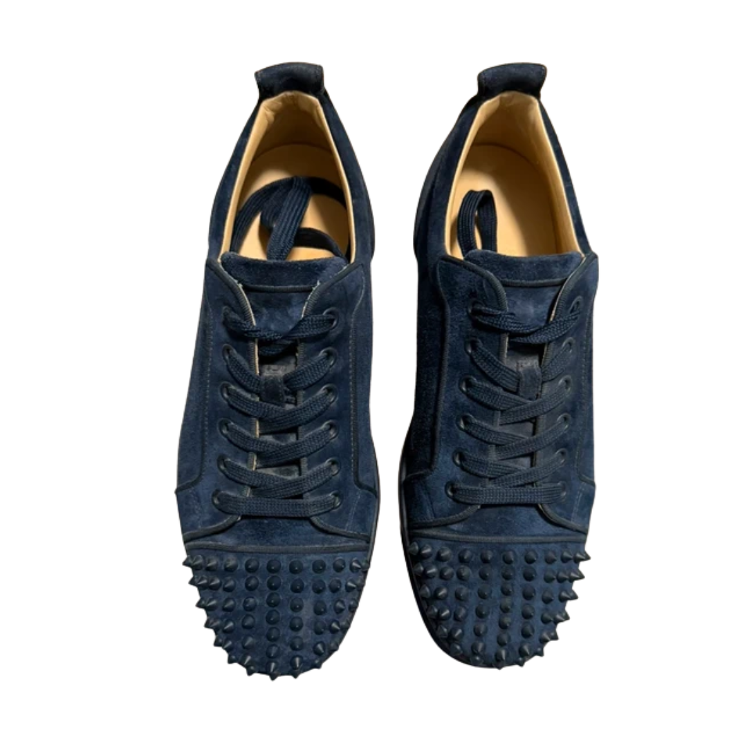 Christian Louboutin Louis Junior Spike Sneakers (Navy)