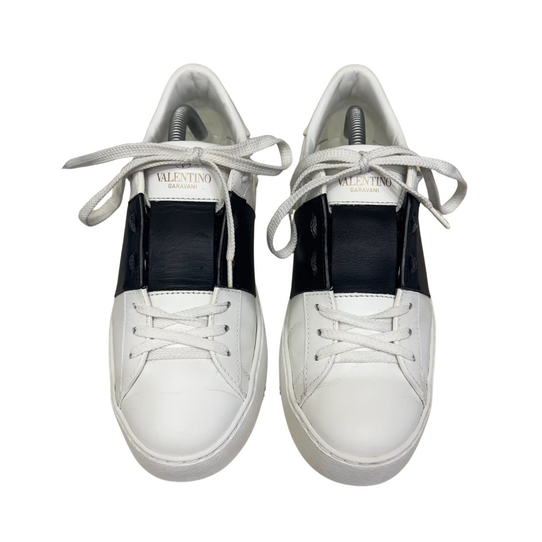 Valentino Garavani Open Sneakers (White Black) (Womens)