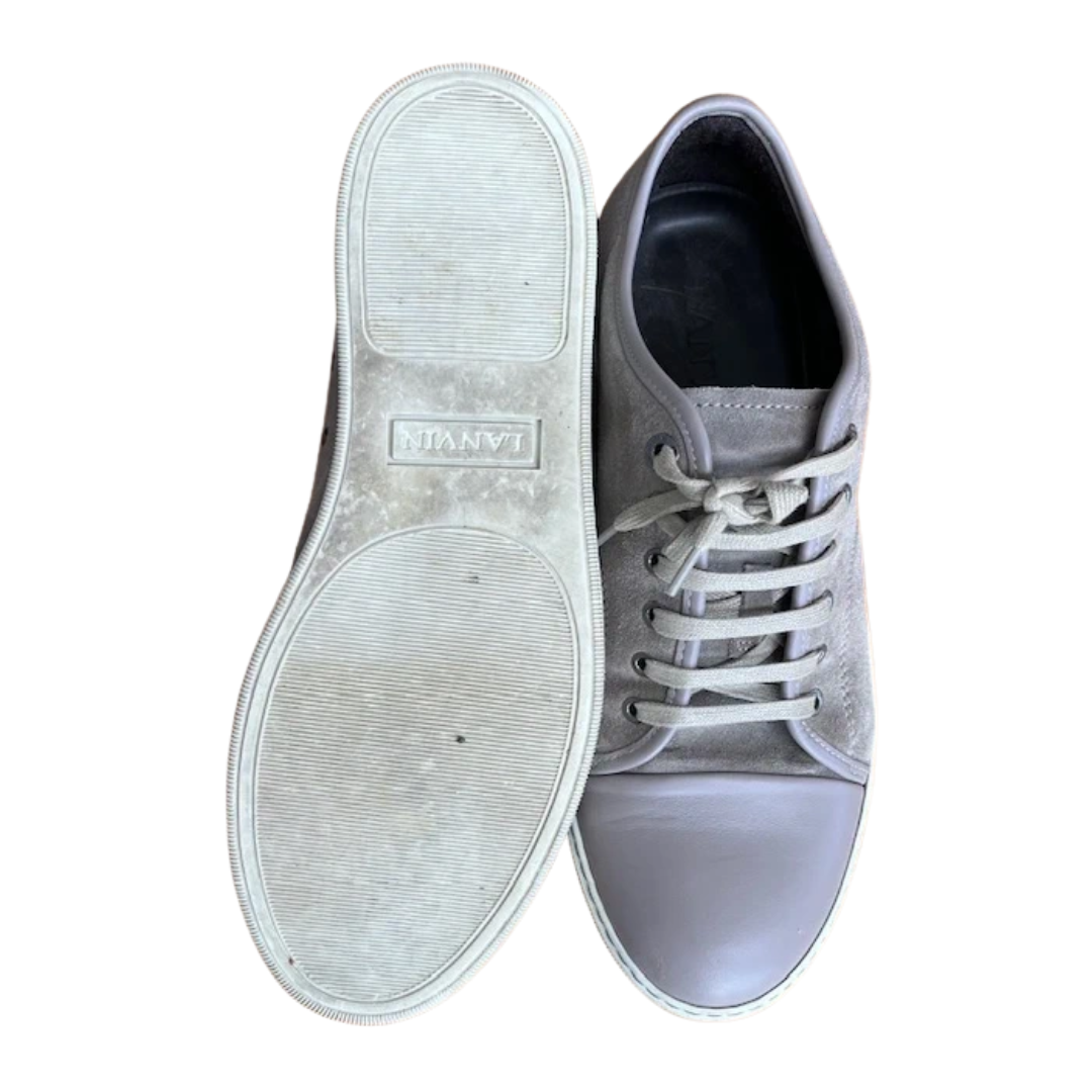 Lanvin Cap Toe Sneakers (Beige)