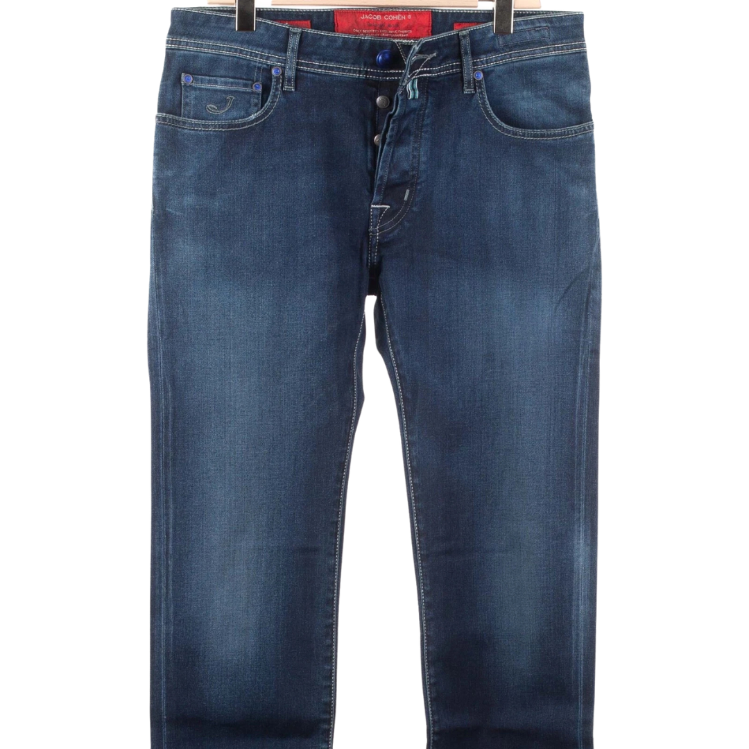 Jacob Cohën 688 Slim Fit Jeans (Navy) (New)