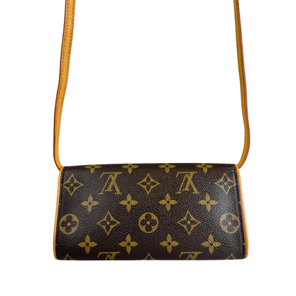 Louis Vuitton Pochette Twin GM Bag (Brown) (Vintage)
