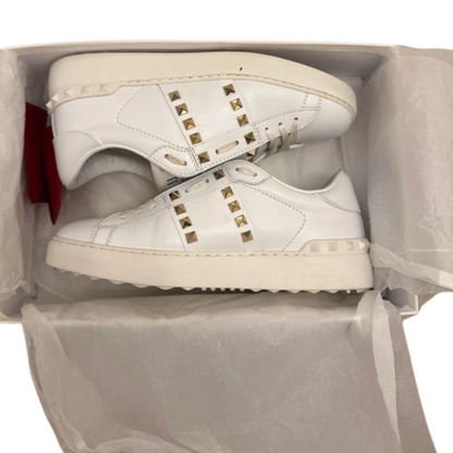 Valentino Garavani Open Rockstud Sneakers (White) (Womens)