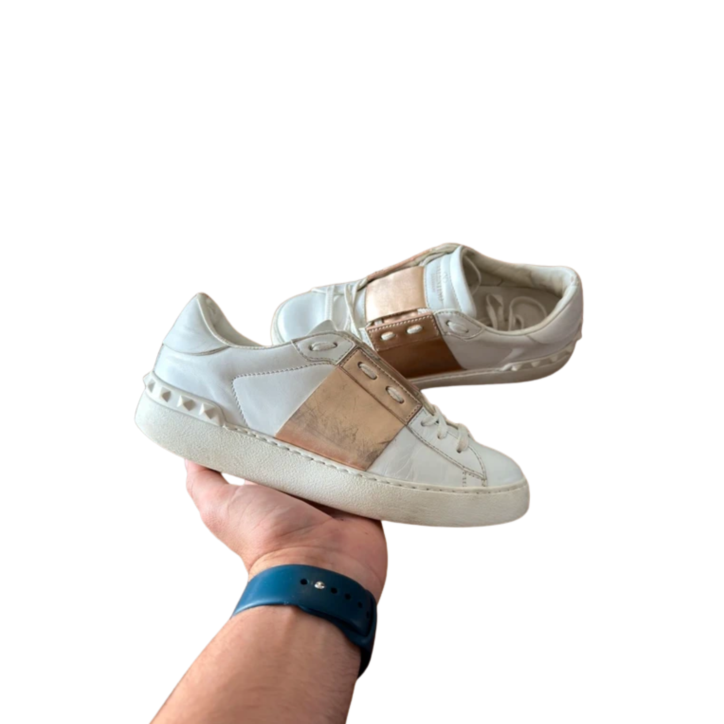 Valentino Open Sneakers (Pink) (Womens)