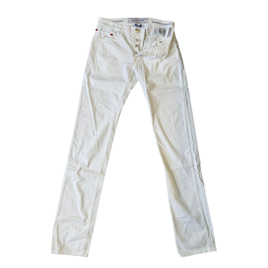 Jacob Cohën 688 Slim Fit Jeans (White) (New)