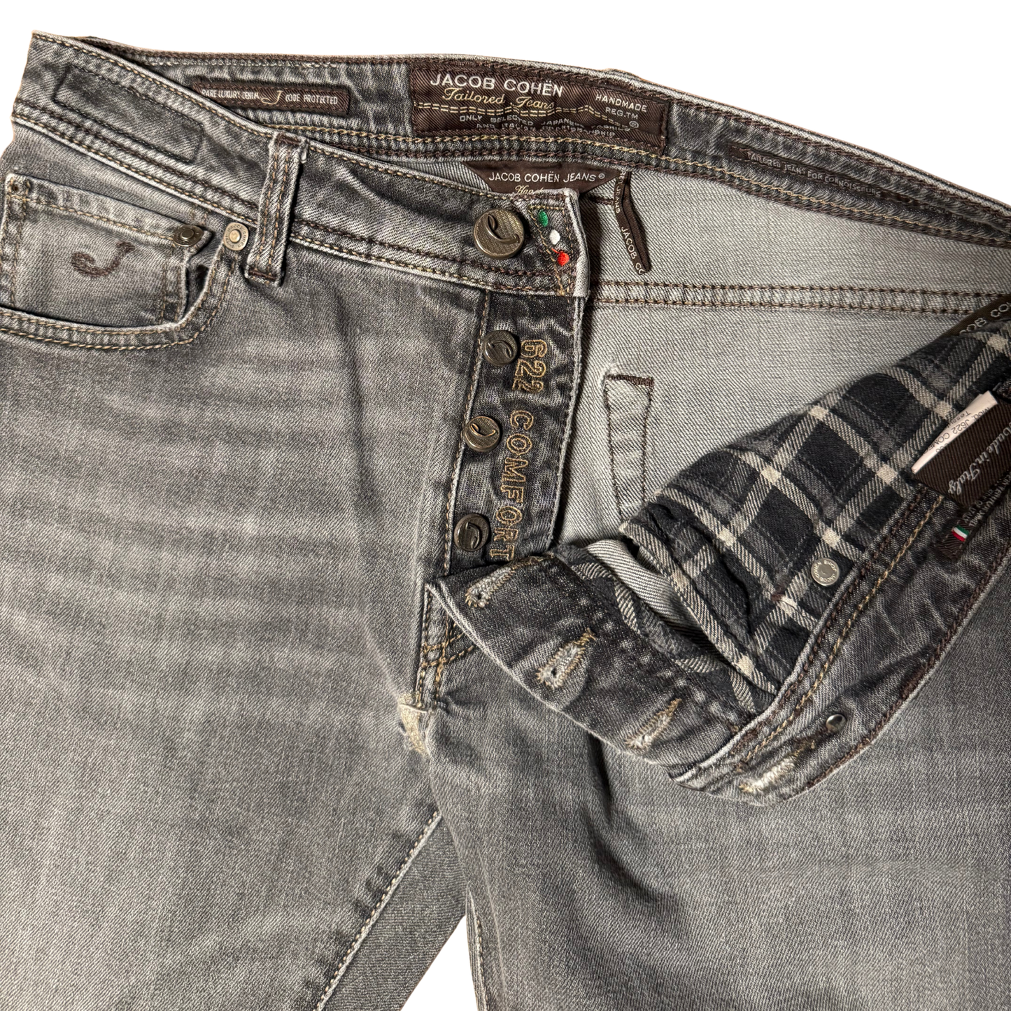 Jacob Cohën 622 Slim Fit Jeans (Gray)