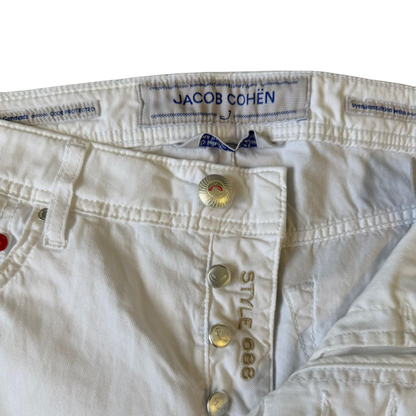 Jacob Cohën 688 Slim Fit Jeans (White) (New)