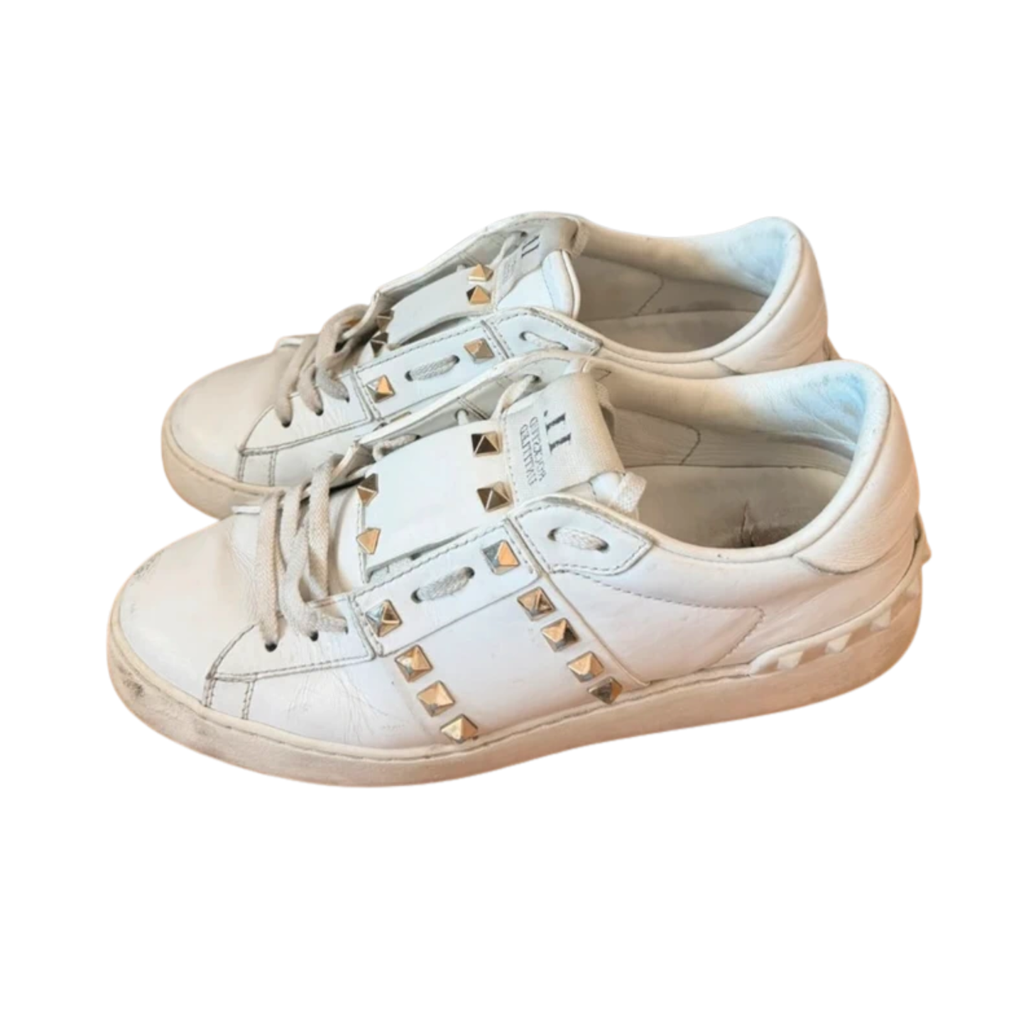 Valentino Open Sneakers (White) (Womens)
