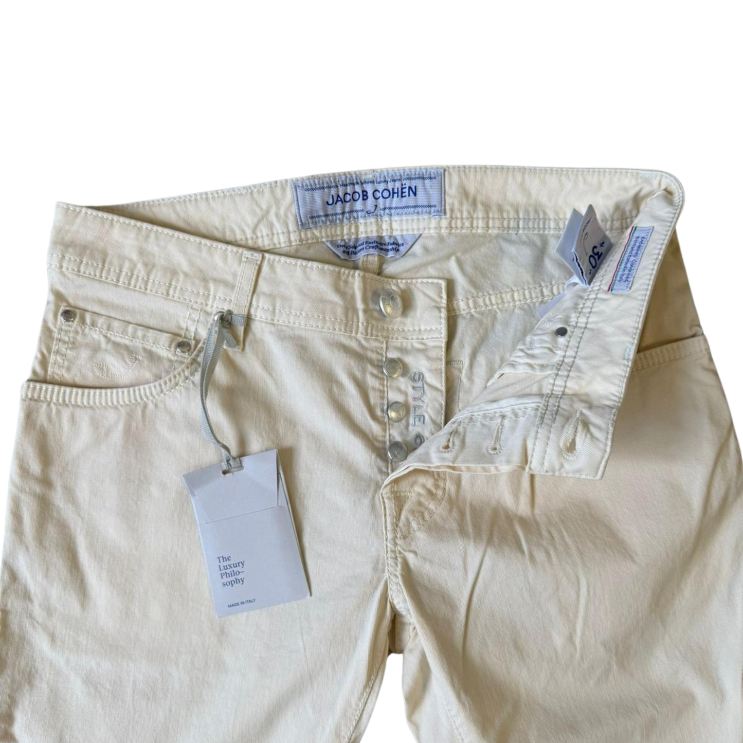 Jacob Cohën 622 Slim fit Jeans (Cream) (New)