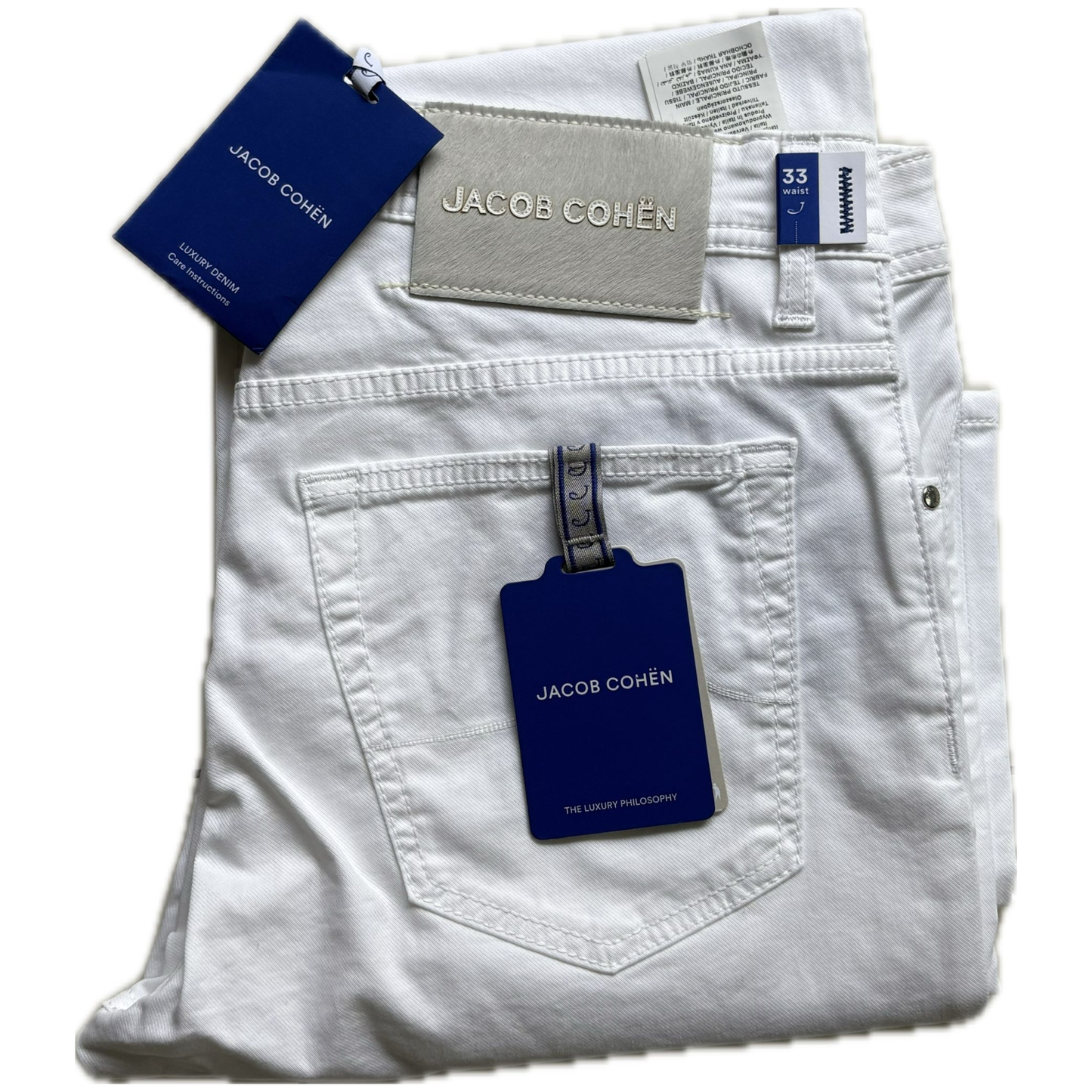 Jacob Cohën Bard Slim Fit Jeans (White) (New)