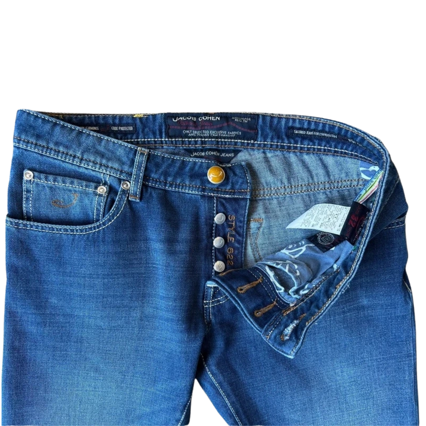 Jacob Cohën 622 Slim fit Jeans (Navy) (New)