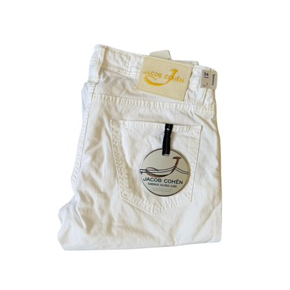 Jacob Cohën 622 Slim Fit Jeans (White) (New)