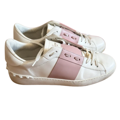 Valentino Garavani Rockstud Open Sneakers (Pink) (Womens)