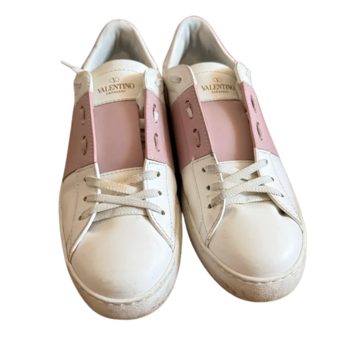 Valentino Garavani Rockstud Open Sneakers (Pink) (Womens)