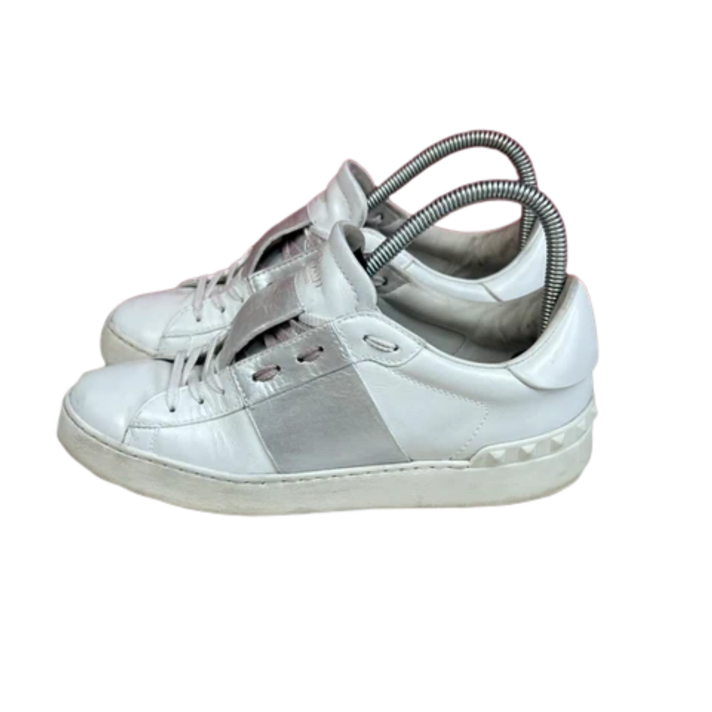 Valentino Open Sneakers (Silver) (Womens)