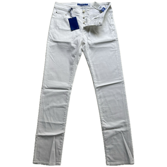 Jacob Cohën Bard Slim Fit Jeans (White) (New)
