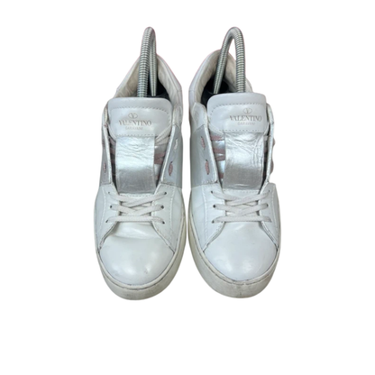 Valentino Open Sneakers (Silver) (Womens)