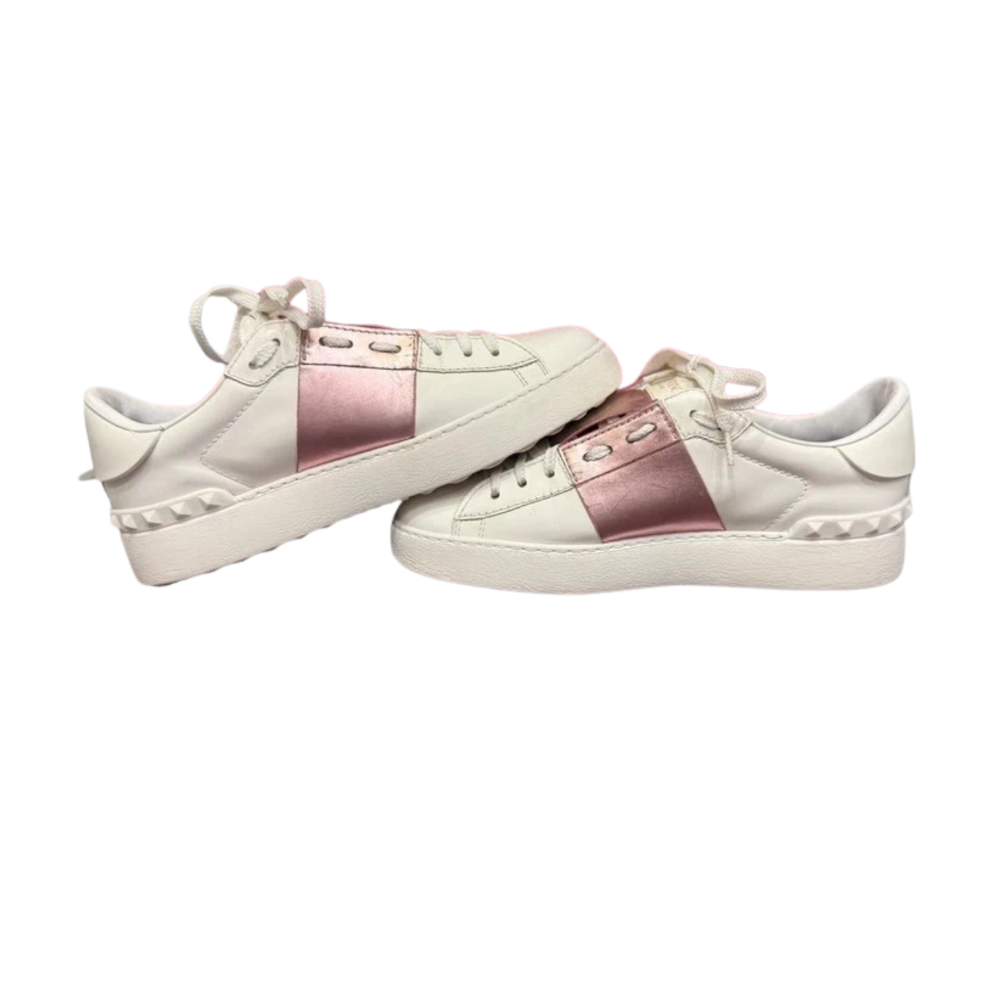 Valentino Open Sneakers (Pink) (Womens)