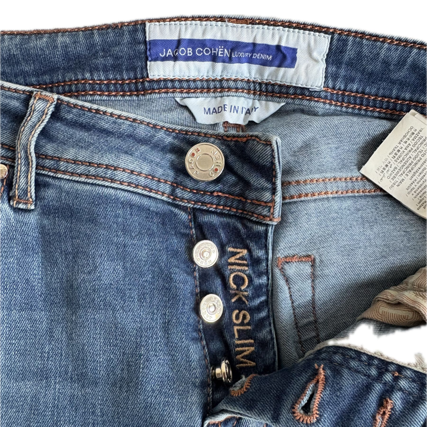 Jacob Cohën Nick Slim Fit Jeans (Navy)