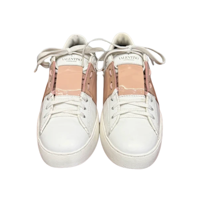 Valentino Garavani Rockstud Open Sneakers (Pink) (Womens)