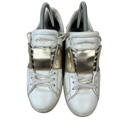 Valentino Open Sneakers (Gold) (Womens)