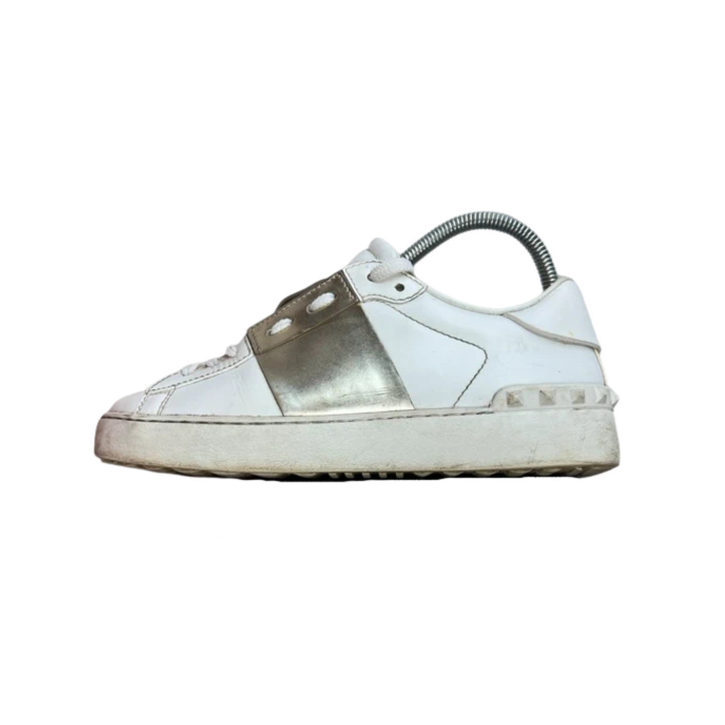 Valentino Open Sneakers (Gold) (Womens)