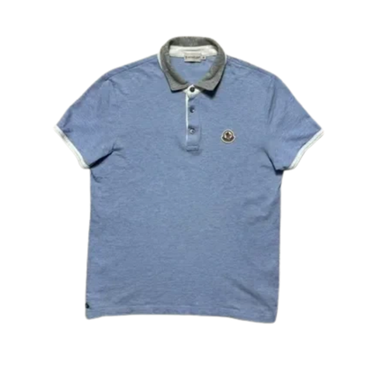 Moncler Maglia Polo Shirt (Blue)