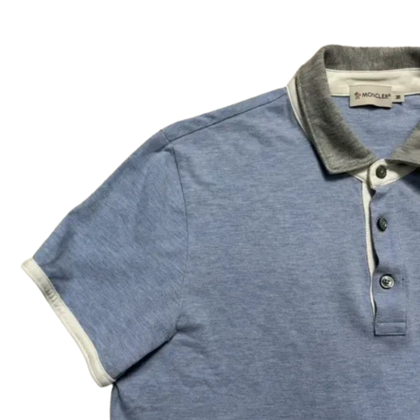 Moncler Maglia Polo Shirt (Blue)