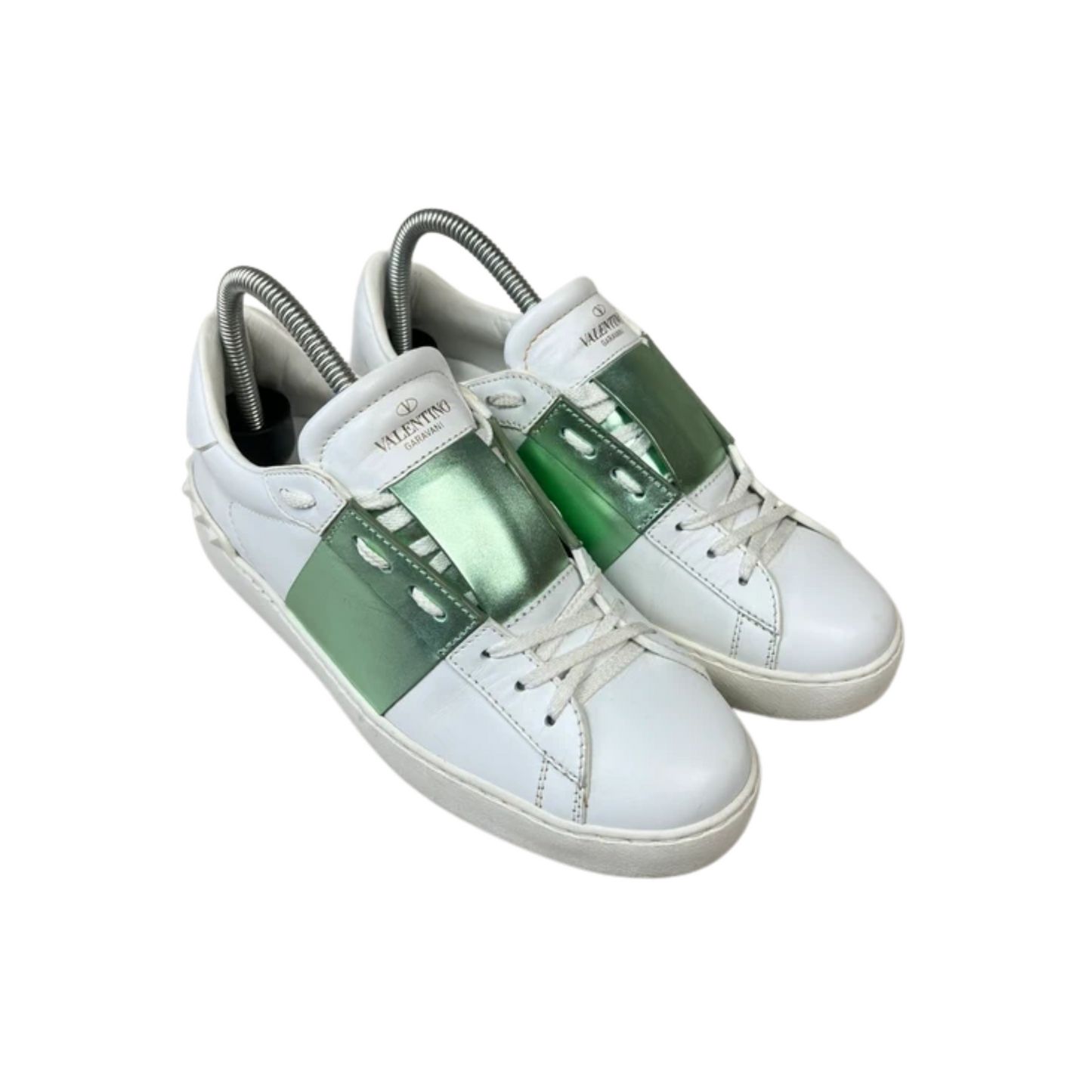 Valentino Open Sneakers (Green) (Womens)