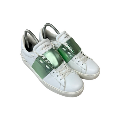 Valentino Open Sneakers (Green) (Womens)