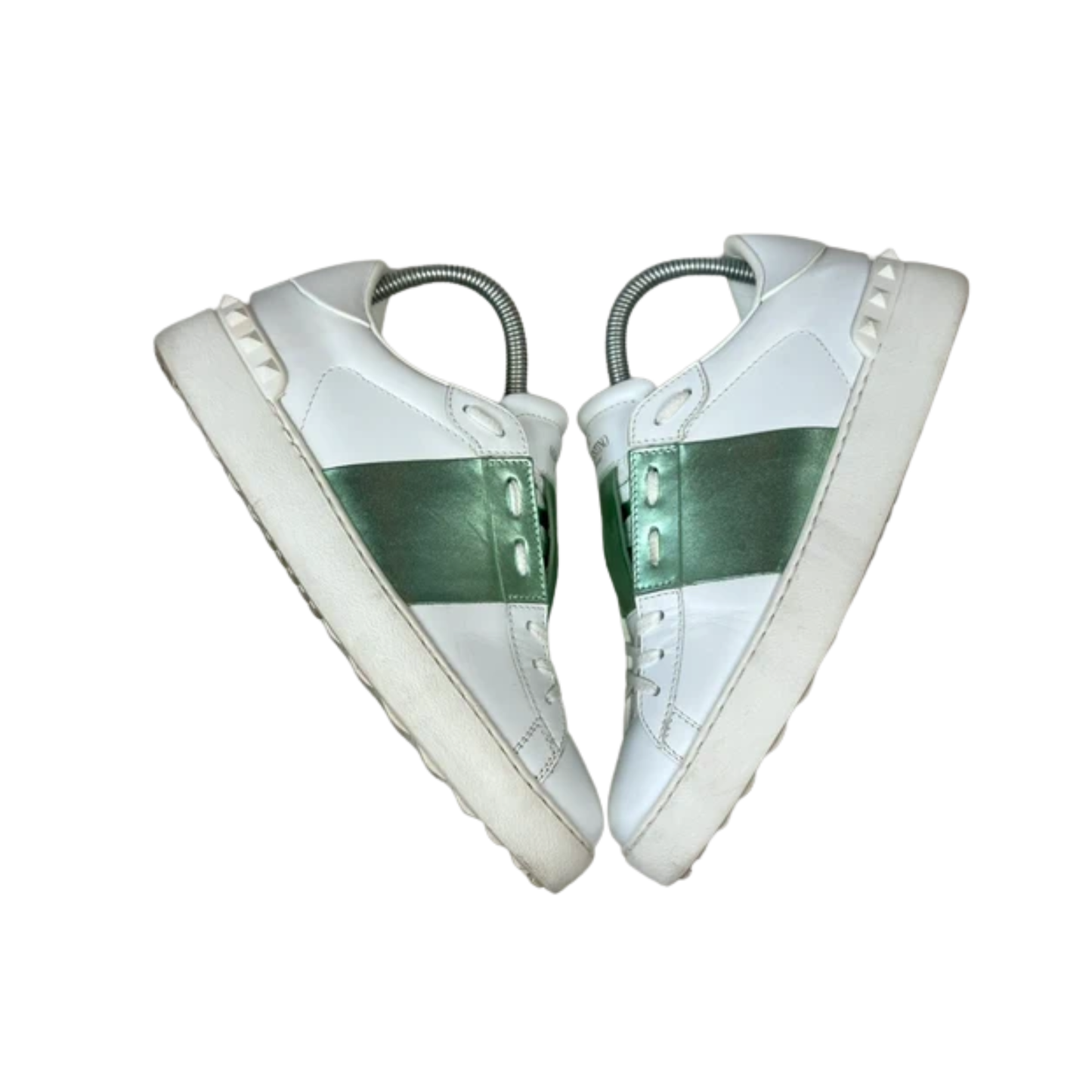 Valentino Open Sneakers (Green) (Womens)