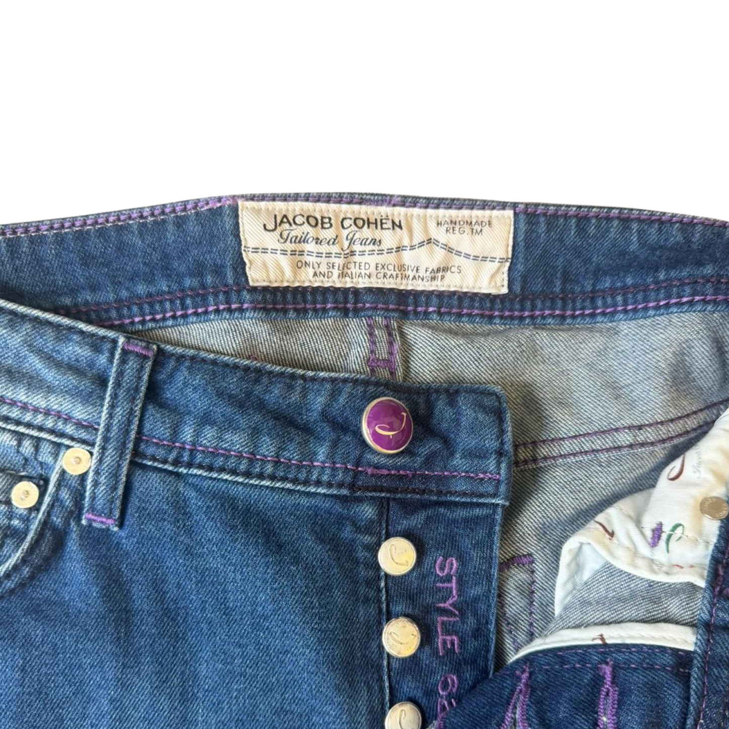 Jacob Cohën 622 Slim fit Jeans (Navy) (New)
