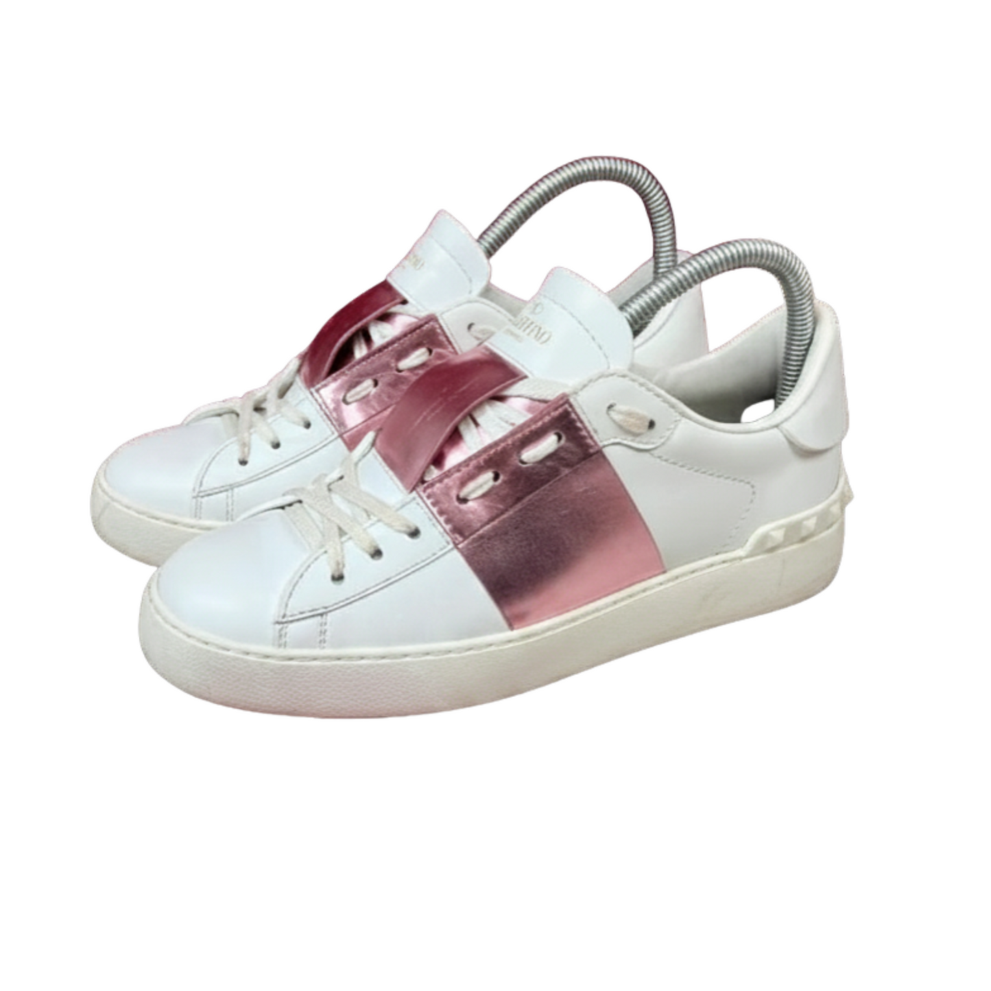 Valentino Open Sneakers (Pink) (Womens)