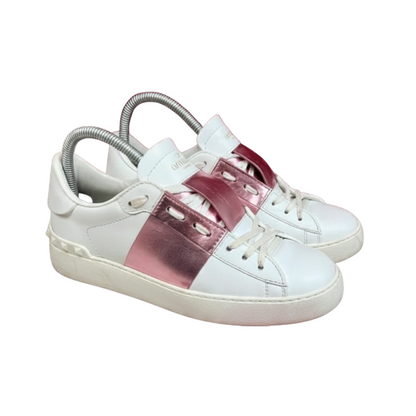 Valentino Open Sneakers (Pink) (Womens)
