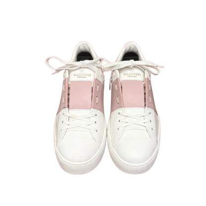 Valentino Garavani Rockstud Open Sneakers (Pink) (Womens)