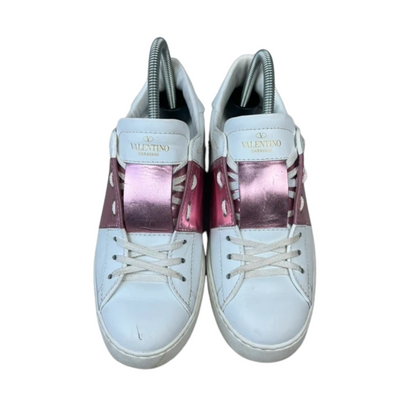 Valentino Open Sneakers (Pink) (Womens)