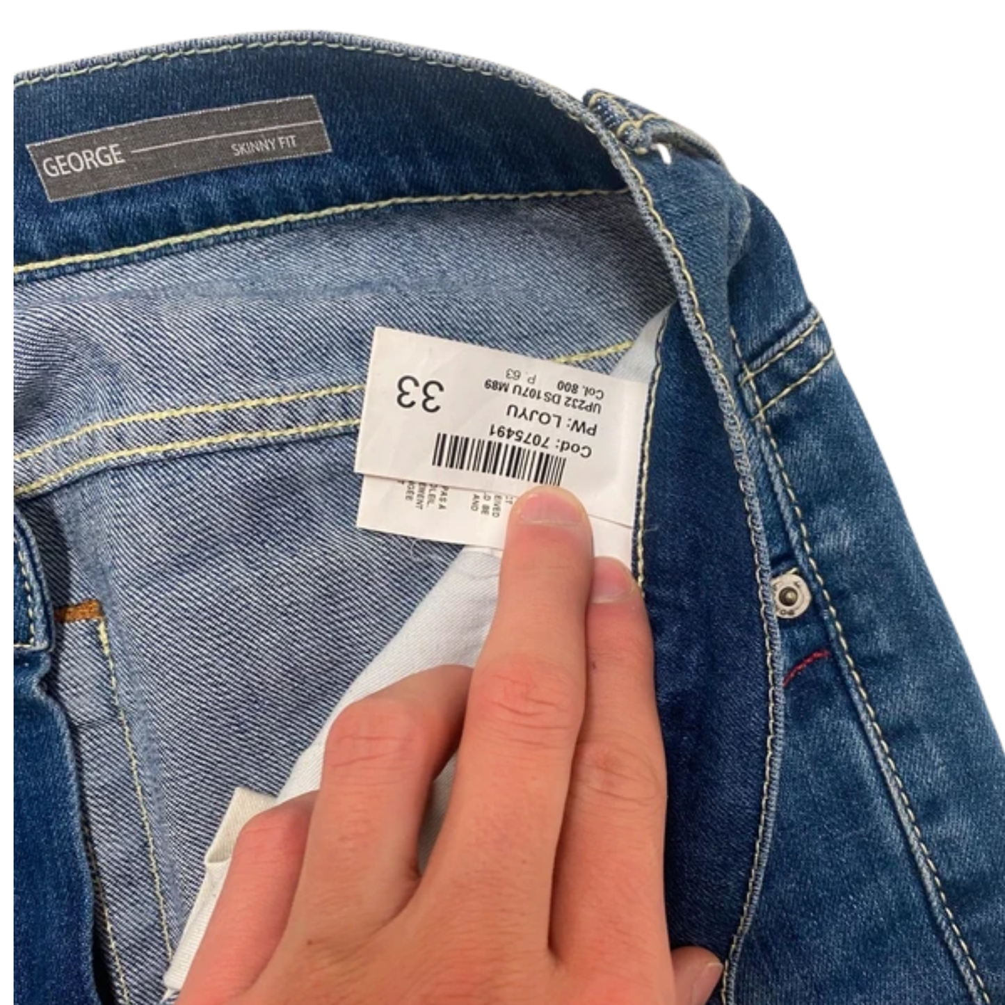 Dondup George Slim Fit Jeans (Navy)