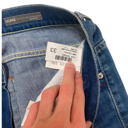 Dondup George Slim Fit Jeans (Navy)