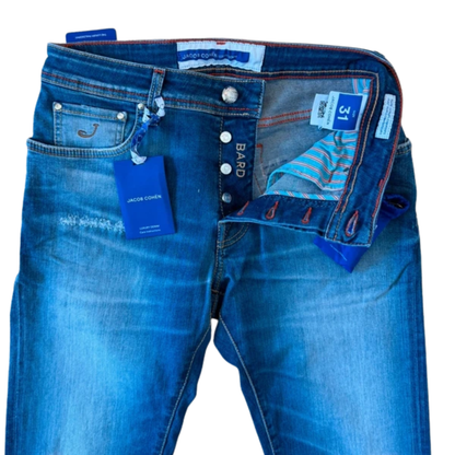 Jacob Cohën Bard Slim Fit Jeans (Navy) (New)