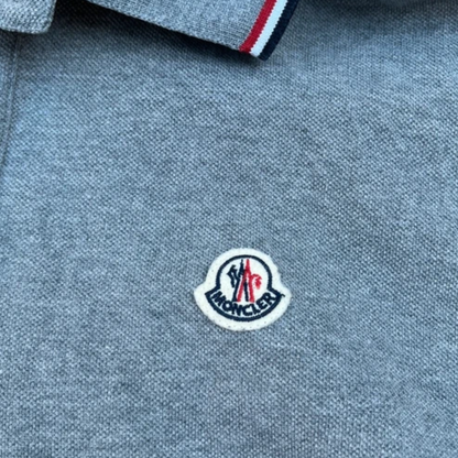 Moncler Maglia Polo Shirt (Gray)