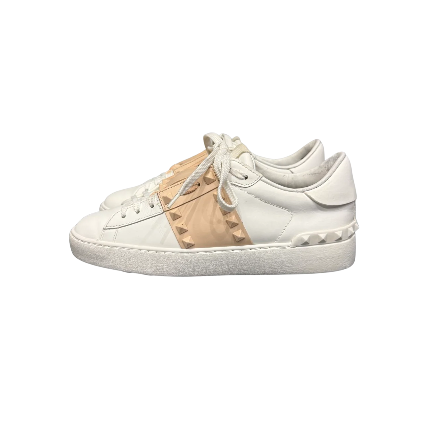 Valentino Open Sneakers (Beige) (Womens)