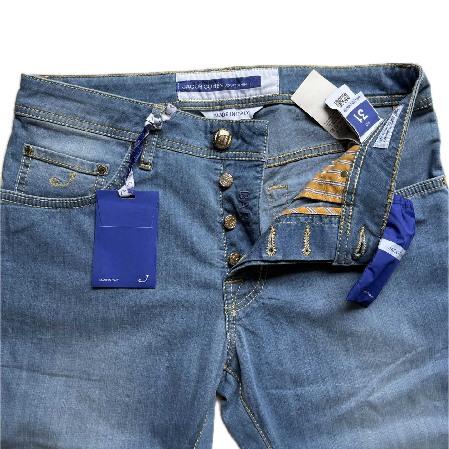 Jacob Cohën Bard Slim Fit Jeans (Navy) (New)
