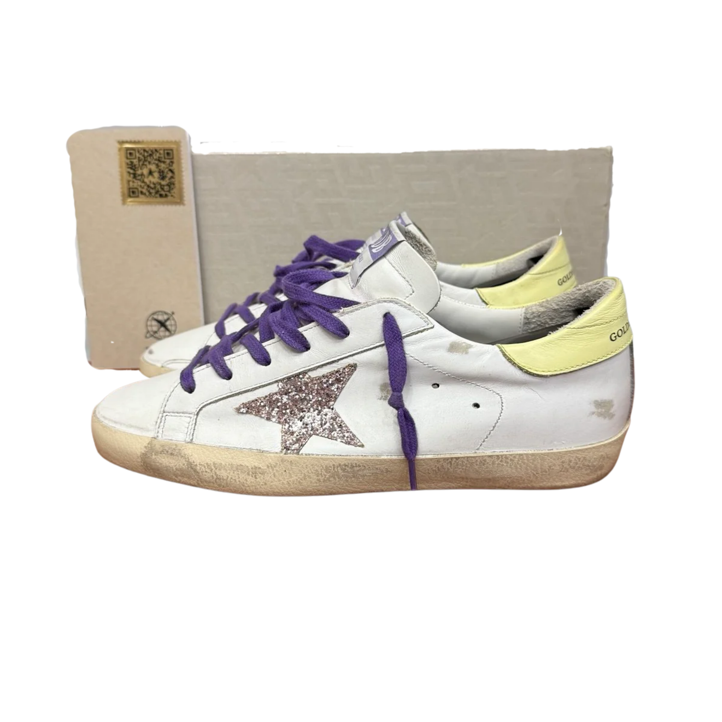 Golden Goose Superstar Sneakers (White) (Womens)