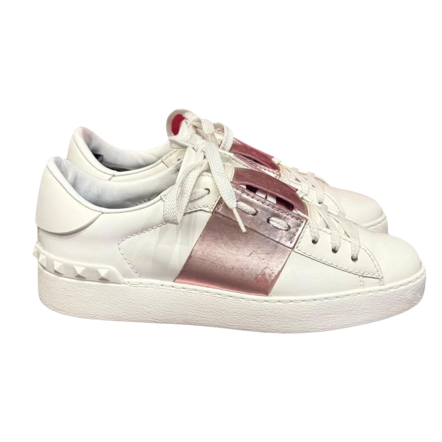 Valentino Open Sneakers (Pink) (Womens)
