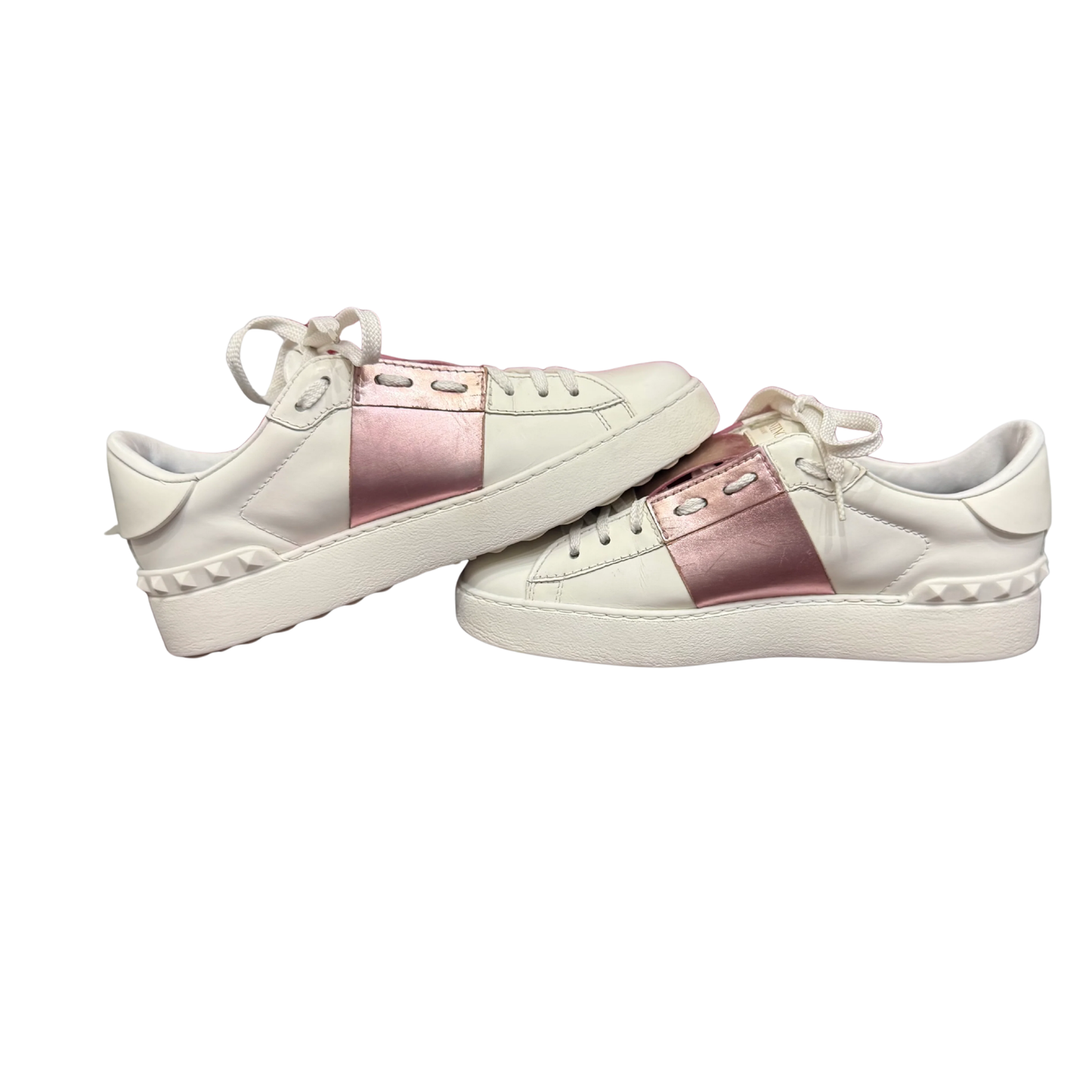 Valentino Open Sneakers (Pink) (Womens)