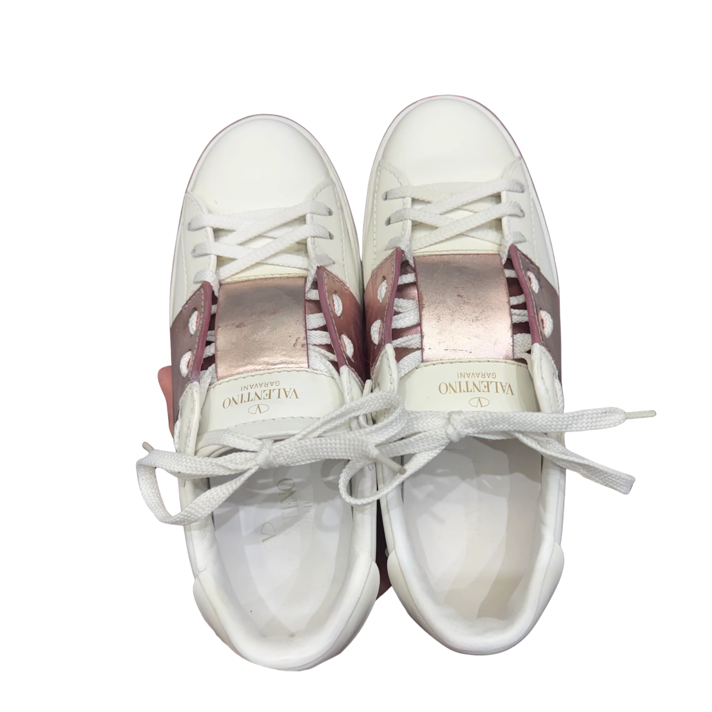 Valentino Open Sneakers (Pink) (Womens)