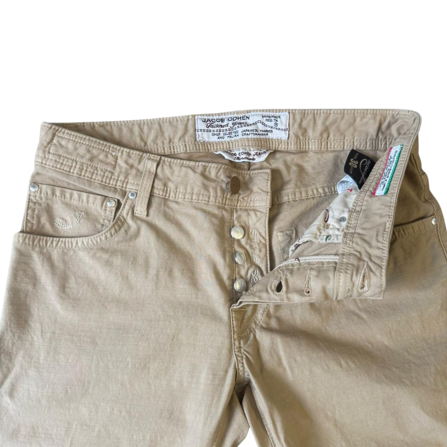 Jacob Cohën 622 Slim fit Jeans (Beige) (New)