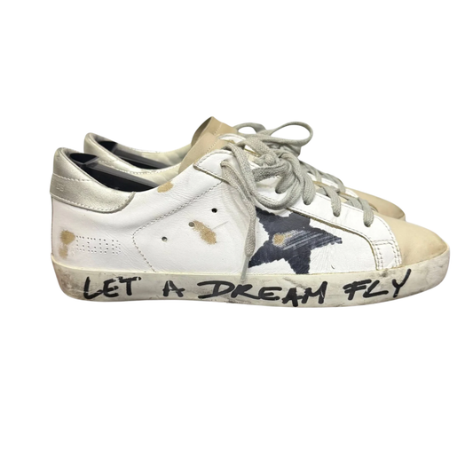 Golden Goose Superstar Sneakers (White) (Womens)