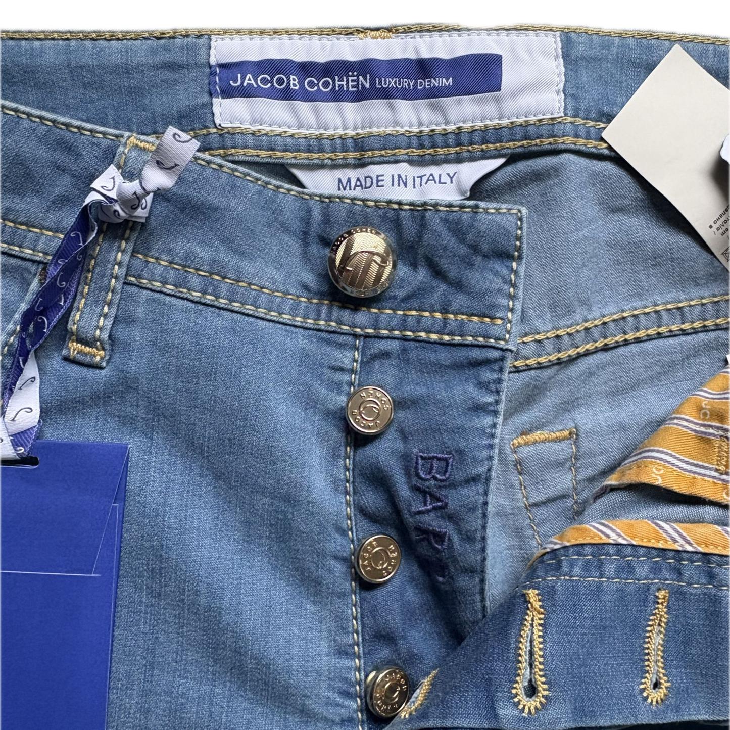 Jacob Cohën Bard Slim Fit Jeans (Navy) (New)