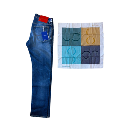 Jacob Cohën Bard Slim Fit Jeans (Navy) (New)